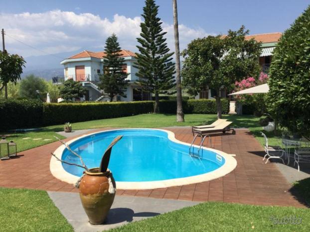 Villa Con Piscina Esclusiva Vista Etna Mascali Bagian luar foto